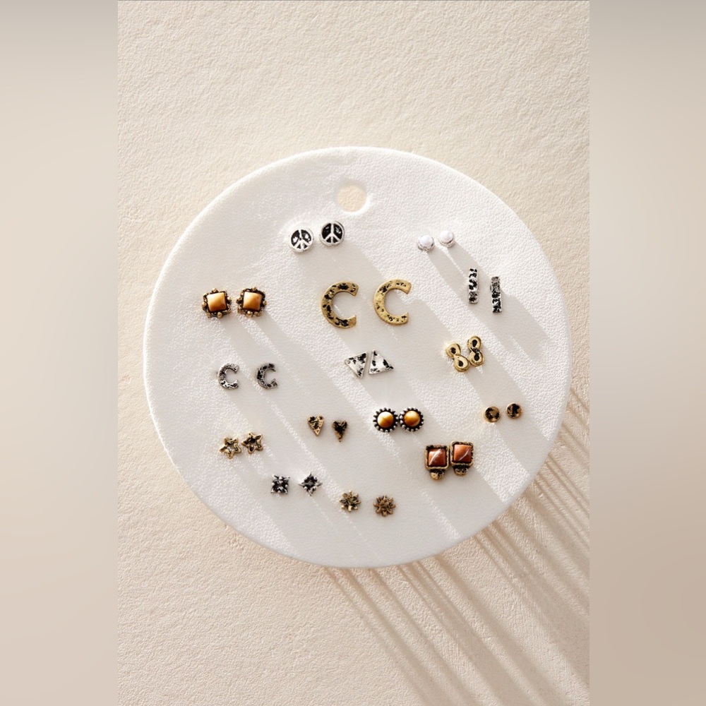 Free people monogram stud set